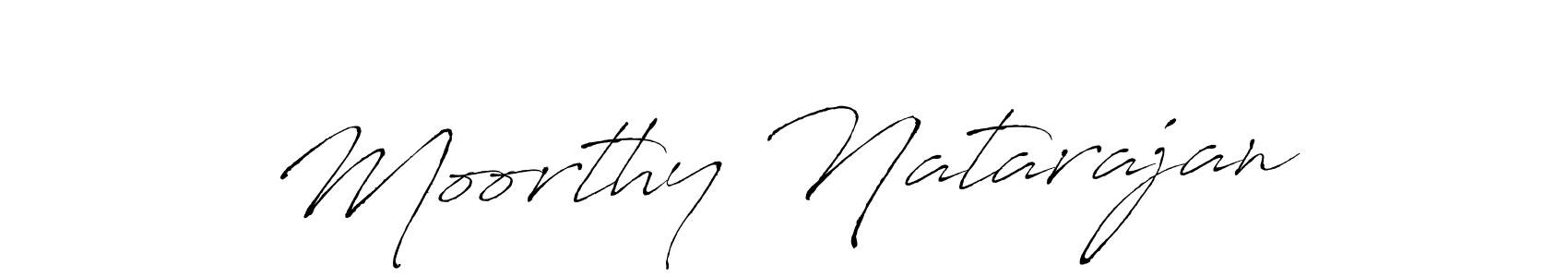 How to make Moorthy Natarajan name signature. Use Antro_Vectra style for creating short signs online. This is the latest handwritten sign. Moorthy Natarajan signature style 6 images and pictures png