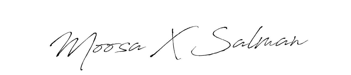 Once you've used our free online signature maker to create your best signature Antro_Vectra style, it's time to enjoy all of the benefits that Moosa X Salman name signing documents. Moosa X Salman signature style 6 images and pictures png
