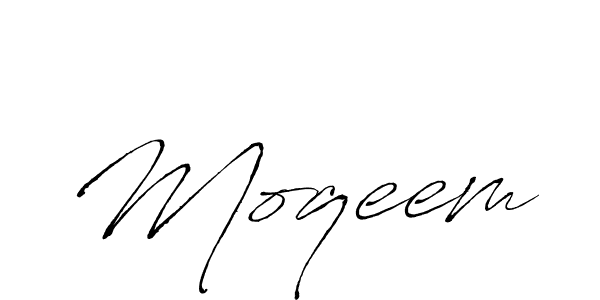 Use a signature maker to create a handwritten signature online. With this signature software, you can design (Antro_Vectra) your own signature for name Moqeem. Moqeem signature style 6 images and pictures png