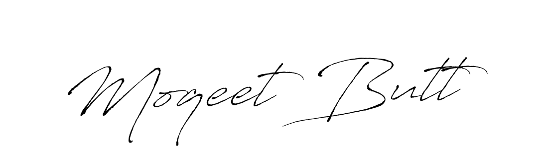 Create a beautiful signature design for name Moqeet Butt. With this signature (Antro_Vectra) fonts, you can make a handwritten signature for free. Moqeet Butt signature style 6 images and pictures png