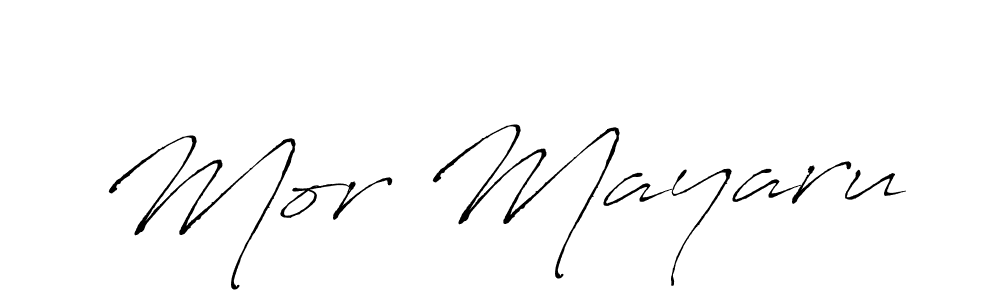 How to make Mor Mayaru name signature. Use Antro_Vectra style for creating short signs online. This is the latest handwritten sign. Mor Mayaru signature style 6 images and pictures png