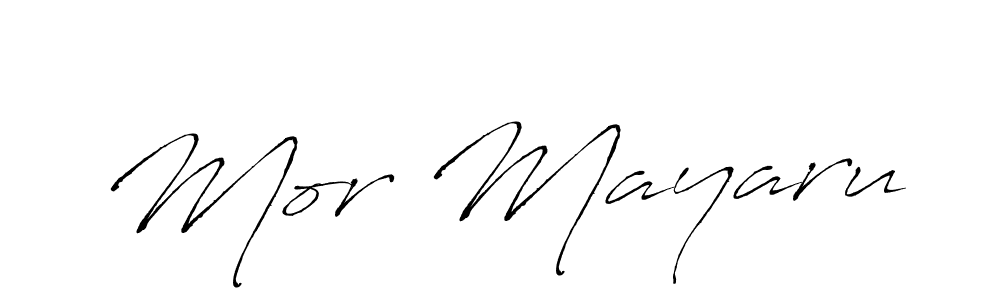 How to make Mor Mayaru name signature. Use Antro_Vectra style for creating short signs online. This is the latest handwritten sign. Mor Mayaru signature style 6 images and pictures png