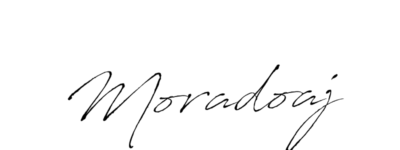 Use a signature maker to create a handwritten signature online. With this signature software, you can design (Antro_Vectra) your own signature for name Moradoaj. Moradoaj signature style 6 images and pictures png