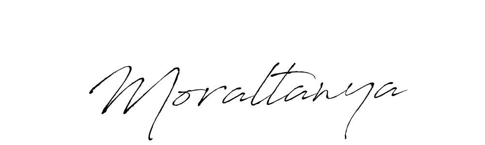 Use a signature maker to create a handwritten signature online. With this signature software, you can design (Antro_Vectra) your own signature for name Moraltanya. Moraltanya signature style 6 images and pictures png