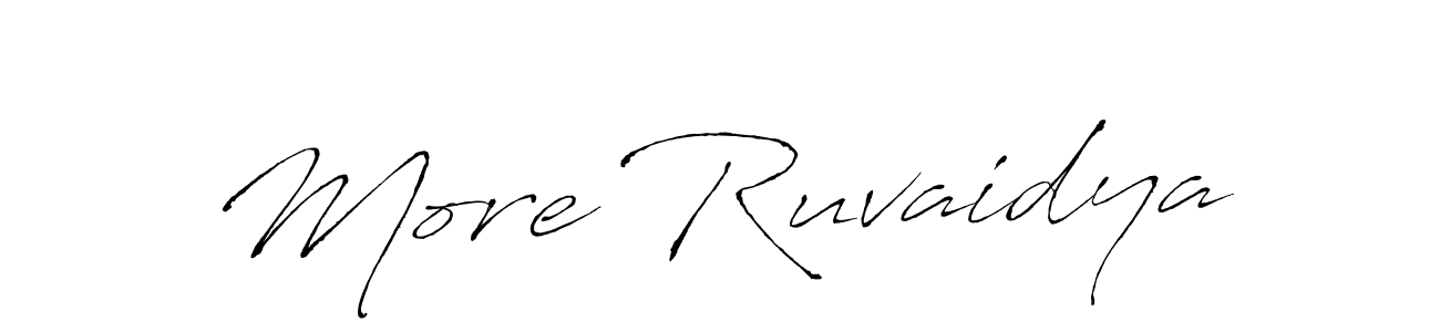 Make a short More Ruvaidya signature style. Manage your documents anywhere anytime using Antro_Vectra. Create and add eSignatures, submit forms, share and send files easily. More Ruvaidya signature style 6 images and pictures png