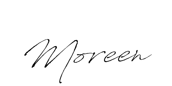 How to make Moreen signature? Antro_Vectra is a professional autograph style. Create handwritten signature for Moreen name. Moreen signature style 6 images and pictures png