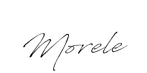 You should practise on your own different ways (Antro_Vectra) to write your name (Morele) in signature. don't let someone else do it for you. Morele signature style 6 images and pictures png