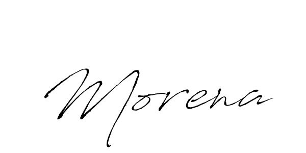 You should practise on your own different ways (Antro_Vectra) to write your name (Morena) in signature. don't let someone else do it for you. Morena signature style 6 images and pictures png