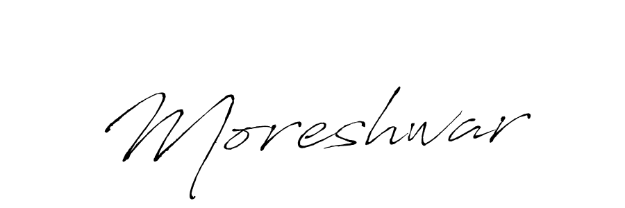Design your own signature with our free online signature maker. With this signature software, you can create a handwritten (Antro_Vectra) signature for name Moreshwar. Moreshwar signature style 6 images and pictures png