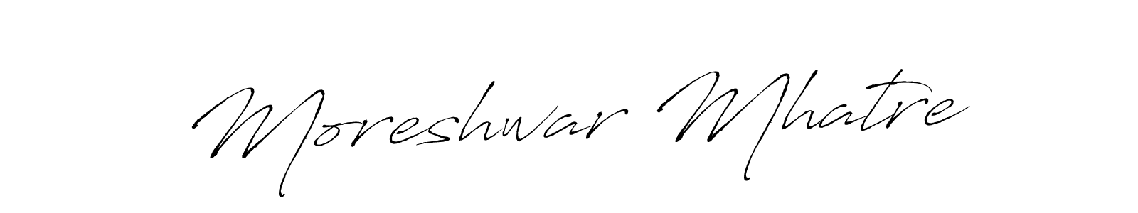 The best way (Antro_Vectra) to make a short signature is to pick only two or three words in your name. The name Moreshwar Mhatre include a total of six letters. For converting this name. Moreshwar Mhatre signature style 6 images and pictures png