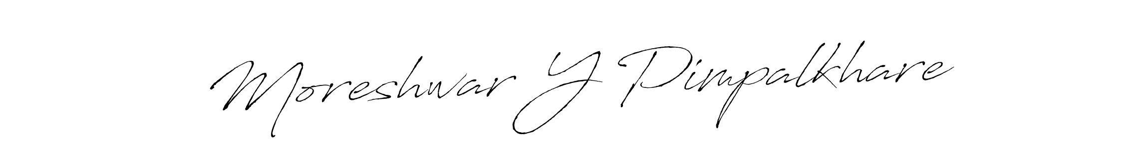 Moreshwar Y Pimpalkhare stylish signature style. Best Handwritten Sign (Antro_Vectra) for my name. Handwritten Signature Collection Ideas for my name Moreshwar Y Pimpalkhare. Moreshwar Y Pimpalkhare signature style 6 images and pictures png