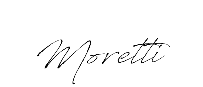 Create a beautiful signature design for name Moretti. With this signature (Antro_Vectra) fonts, you can make a handwritten signature for free. Moretti signature style 6 images and pictures png