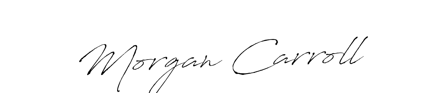 Use a signature maker to create a handwritten signature online. With this signature software, you can design (Antro_Vectra) your own signature for name Morgan Carroll. Morgan Carroll signature style 6 images and pictures png