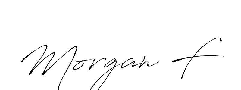 Morgan F stylish signature style. Best Handwritten Sign (Antro_Vectra) for my name. Handwritten Signature Collection Ideas for my name Morgan F. Morgan F signature style 6 images and pictures png