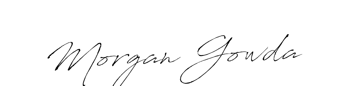 Design your own signature with our free online signature maker. With this signature software, you can create a handwritten (Antro_Vectra) signature for name Morgan Gowda. Morgan Gowda signature style 6 images and pictures png