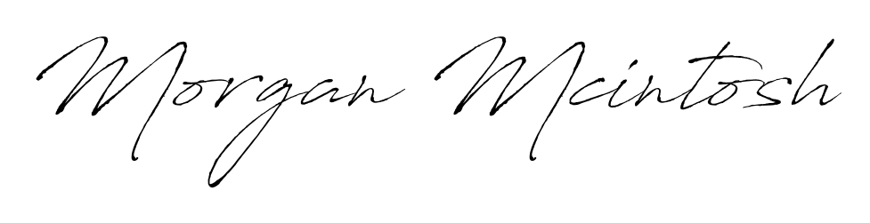 Create your official email sign-off with Morgan Mcintosh name in Antro_Vectra style. Crisp, clean, and perfectly legible across all screens. Morgan Mcintosh signature style 6 images and pictures png
