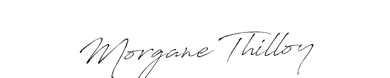 Morgane Thilloy stylish signature style. Best Handwritten Sign (Antro_Vectra) for my name. Handwritten Signature Collection Ideas for my name Morgane Thilloy. Morgane Thilloy signature style 6 images and pictures png