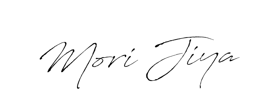 Use a signature maker to create a handwritten signature online. With this signature software, you can design (Antro_Vectra) your own signature for name Mori Jiya. Mori Jiya signature style 6 images and pictures png