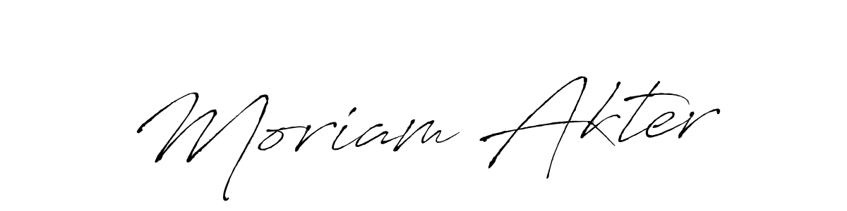 Make a beautiful signature design for name Moriam Akter. Use this online signature maker to create a handwritten signature for free. Moriam Akter signature style 6 images and pictures png