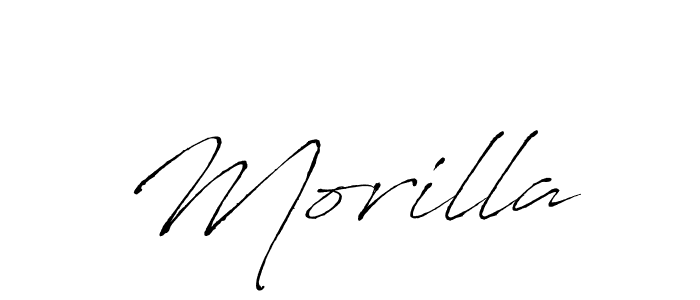 Create a beautiful signature design for name Morilla. With this signature (Antro_Vectra) fonts, you can make a handwritten signature for free. Morilla signature style 6 images and pictures png