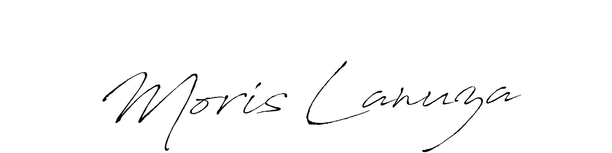 Antro_Vectra is a professional signature style that is perfect for those who want to add a touch of class to their signature. It is also a great choice for those who want to make their signature more unique. Get Moris Lanuza name to fancy signature for free. Moris Lanuza signature style 6 images and pictures png