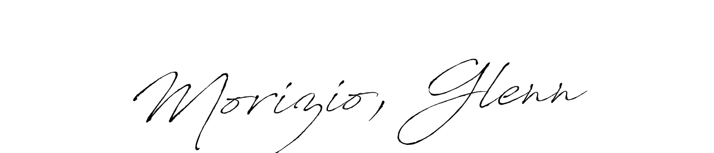 Design your own signature with our free online signature maker. With this signature software, you can create a handwritten (Antro_Vectra) signature for name Morizio, Glenn. Morizio, Glenn signature style 6 images and pictures png