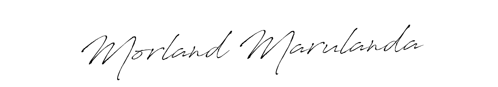 Create a beautiful signature design for name Morland Marulanda. With this signature (Antro_Vectra) fonts, you can make a handwritten signature for free. Morland Marulanda signature style 6 images and pictures png