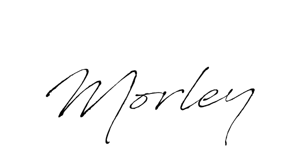 You should practise on your own different ways (Antro_Vectra) to write your name (Morley) in signature. don't let someone else do it for you. Morley signature style 6 images and pictures png