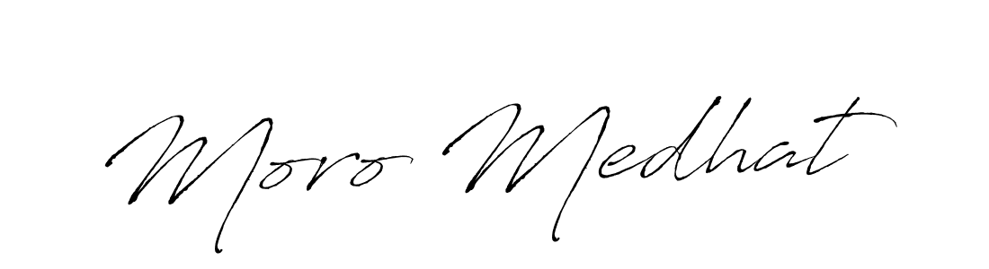 Design your own signature with our free online signature maker. With this signature software, you can create a handwritten (Antro_Vectra) signature for name Moro Medhat. Moro Medhat signature style 6 images and pictures png