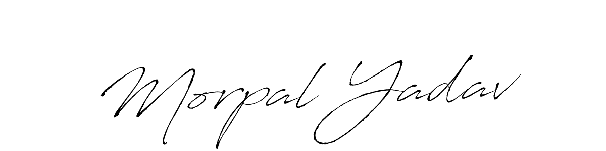 Morpal Yadav stylish signature style. Best Handwritten Sign (Antro_Vectra) for my name. Handwritten Signature Collection Ideas for my name Morpal Yadav. Morpal Yadav signature style 6 images and pictures png