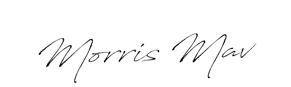 Make a beautiful signature design for name Morris Mav. With this signature (Antro_Vectra) style, you can create a handwritten signature for free. Morris Mav signature style 6 images and pictures png