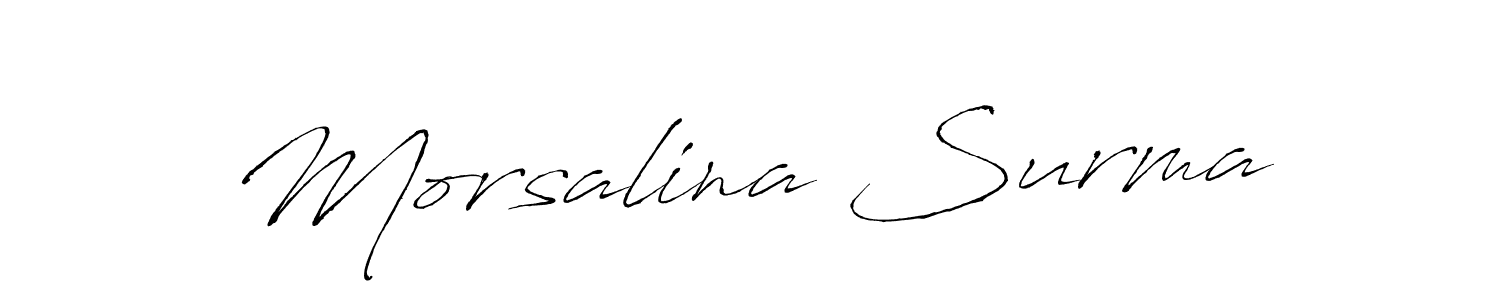 Morsalina Surma stylish signature style. Best Handwritten Sign (Antro_Vectra) for my name. Handwritten Signature Collection Ideas for my name Morsalina Surma. Morsalina Surma signature style 6 images and pictures png