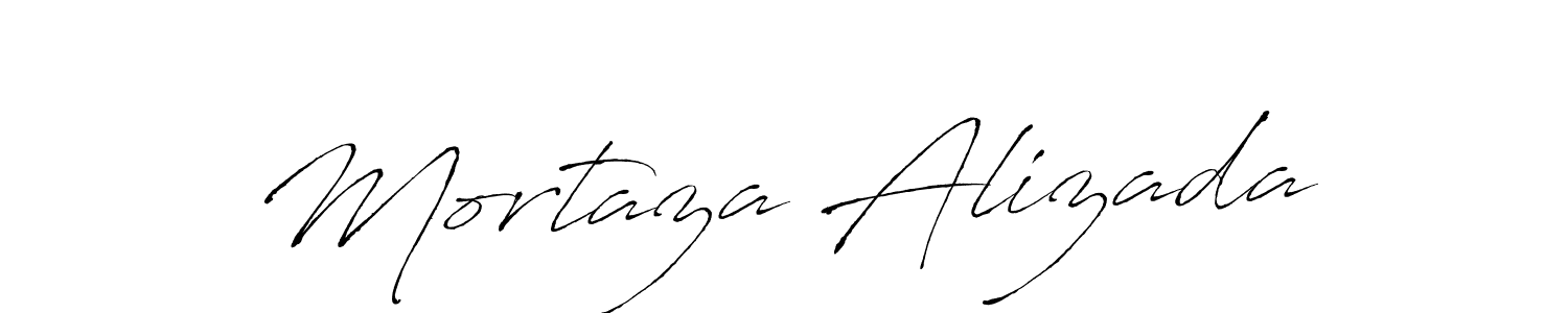 Also we have Mortaza Alizada name is the best signature style. Create professional handwritten signature collection using Antro_Vectra autograph style. Mortaza Alizada signature style 6 images and pictures png