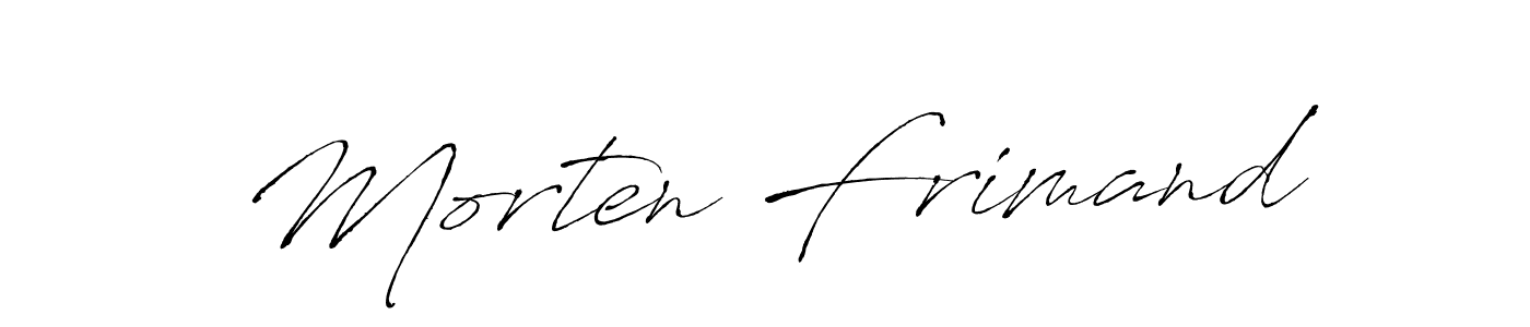 Make a beautiful signature design for name Morten Frimand. With this signature (Antro_Vectra) style, you can create a handwritten signature for free. Morten Frimand signature style 6 images and pictures png