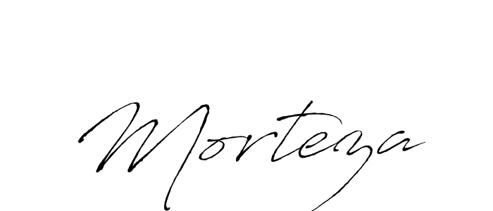 Make a beautiful signature design for name Morteza. With this signature (Antro_Vectra) style, you can create a handwritten signature for free. Morteza signature style 6 images and pictures png
