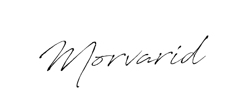 Design your own signature with our free online signature maker. With this signature software, you can create a handwritten (Antro_Vectra) signature for name Morvarid. Morvarid signature style 6 images and pictures png