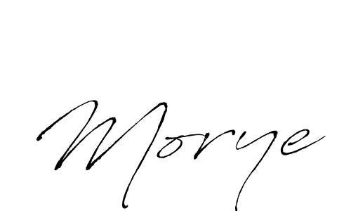 Morye stylish signature style. Best Handwritten Sign (Antro_Vectra) for my name. Handwritten Signature Collection Ideas for my name Morye. Morye signature style 6 images and pictures png