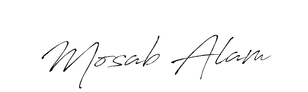 How to make Mosab Alam signature? Antro_Vectra is a professional autograph style. Create handwritten signature for Mosab Alam name. Mosab Alam signature style 6 images and pictures png