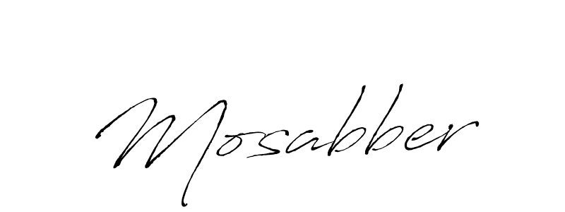 Use a signature maker to create a handwritten signature online. With this signature software, you can design (Antro_Vectra) your own signature for name Mosabber. Mosabber signature style 6 images and pictures png