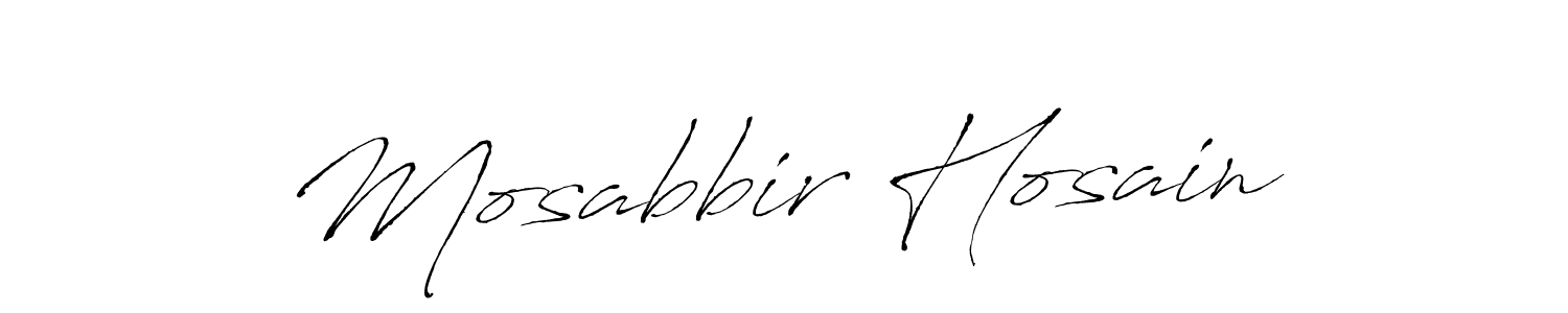 How to make Mosabbir Hosain signature? Antro_Vectra is a professional autograph style. Create handwritten signature for Mosabbir Hosain name. Mosabbir Hosain signature style 6 images and pictures png