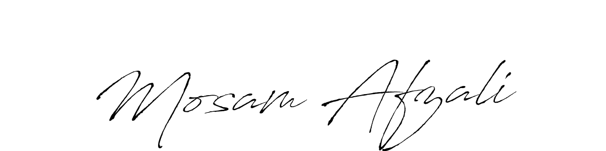 Make a beautiful signature design for name Mosam Afzali. With this signature (Antro_Vectra) style, you can create a handwritten signature for free. Mosam Afzali signature style 6 images and pictures png