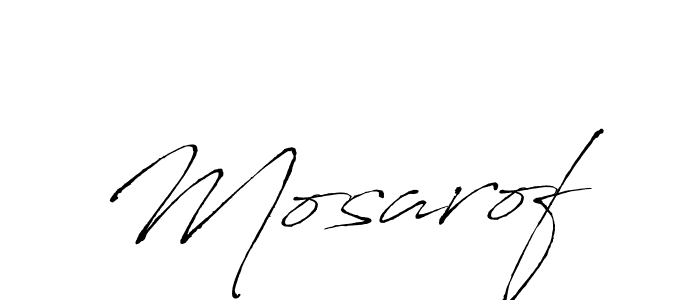 How to make Mosarof signature? Antro_Vectra is a professional autograph style. Create handwritten signature for Mosarof name. Mosarof signature style 6 images and pictures png