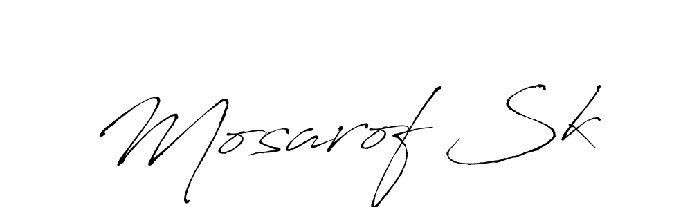 How to make Mosarof Sk signature? Antro_Vectra is a professional autograph style. Create handwritten signature for Mosarof Sk name. Mosarof Sk signature style 6 images and pictures png