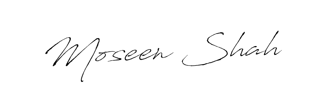 Use a signature maker to create a handwritten signature online. With this signature software, you can design (Antro_Vectra) your own signature for name Moseen Shah. Moseen Shah signature style 6 images and pictures png