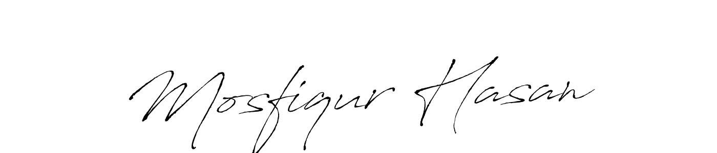 Make a beautiful signature design for name Mosfiqur Hasan. With this signature (Antro_Vectra) style, you can create a handwritten signature for free. Mosfiqur Hasan signature style 6 images and pictures png