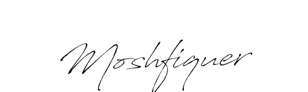 Make a beautiful signature design for name Moshfiquer. With this signature (Antro_Vectra) style, you can create a handwritten signature for free. Moshfiquer signature style 6 images and pictures png