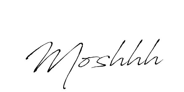Make a beautiful signature design for name Moshhh. With this signature (Antro_Vectra) style, you can create a handwritten signature for free. Moshhh signature style 6 images and pictures png