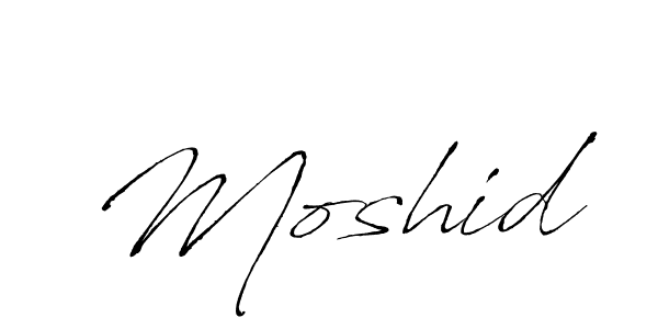 Design your own signature with our free online signature maker. With this signature software, you can create a handwritten (Antro_Vectra) signature for name Moshid. Moshid signature style 6 images and pictures png