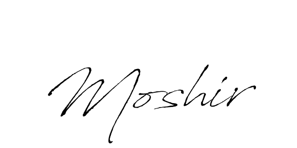 Design your own signature with our free online signature maker. With this signature software, you can create a handwritten (Antro_Vectra) signature for name Moshir. Moshir signature style 6 images and pictures png