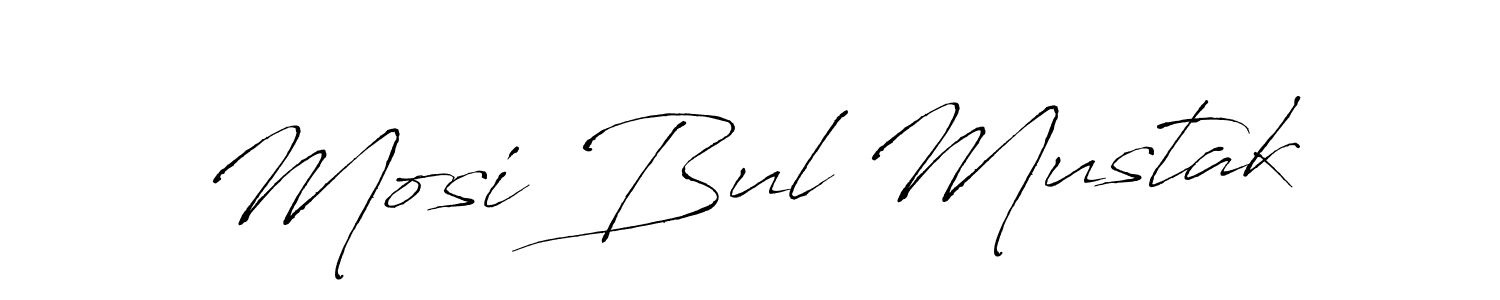 Design your own signature with our free online signature maker. With this signature software, you can create a handwritten (Antro_Vectra) signature for name Mosi Bul Mustak. Mosi Bul Mustak signature style 6 images and pictures png